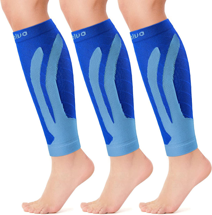 Calf Compression Sleeves Light Blue