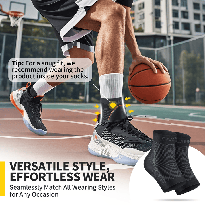 CAMBIVO 15 - 20 mmHg Ankle Compression Socks for Daily Activities - Cambivo