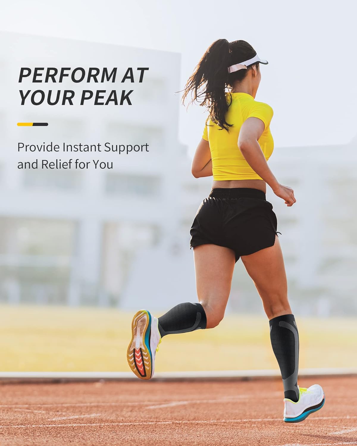 CAMBIVO Compression Socks For Women Men , 20-30 MmHg Knee High Socks, 3 - View #3