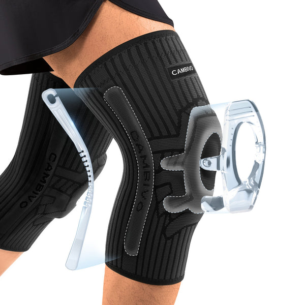 CAMBIVO 3.0 Pro Knee Braces with Side Stabilizers & Patella Gel Pad - Cambivo