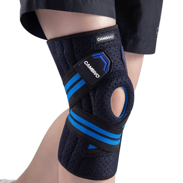 CAMBIVO Adjustable Knee Brace with Side Stabilizers for Knee Pain - Cambivo