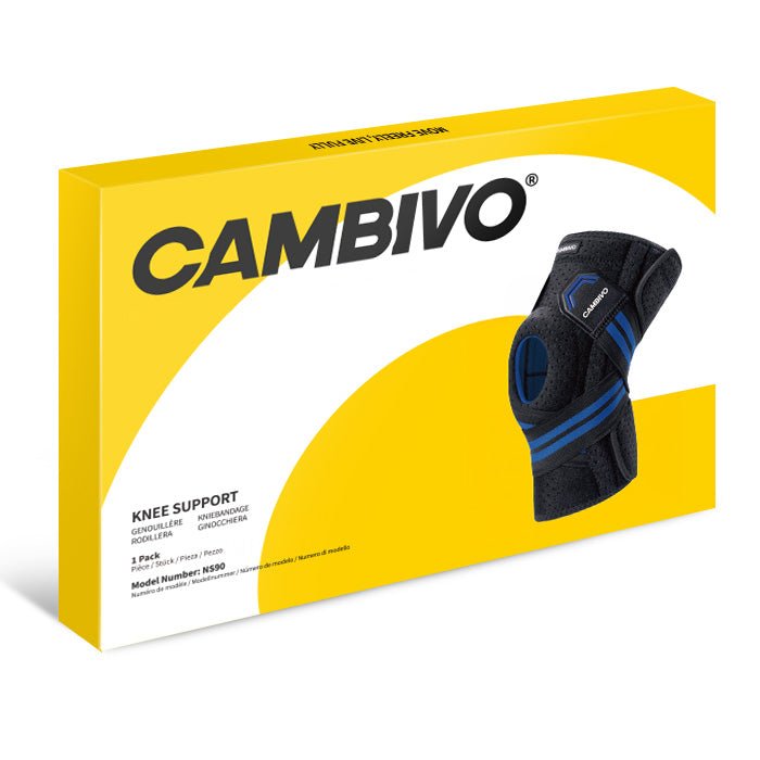 CAMBIVO Adjustable Knee Brace with Side Stabilizers for Knee Pain - Cambivo