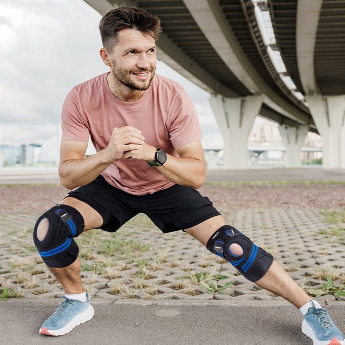 Adjustable Knee Brace with Side Stabilizers for Knee Pain - CAMBIVO ...