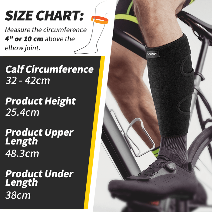 Calf Braces Adjustable Shin Splints Support Wrap for Torn Calf Muscles ...