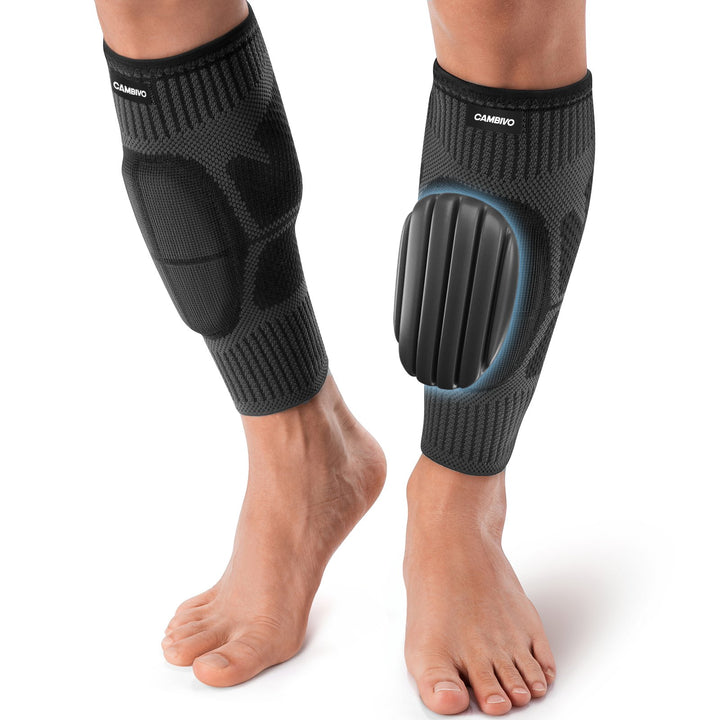 CAMBIVO Calf Compression Sleeves with EVA Pads for Shin Splints - Cambivo