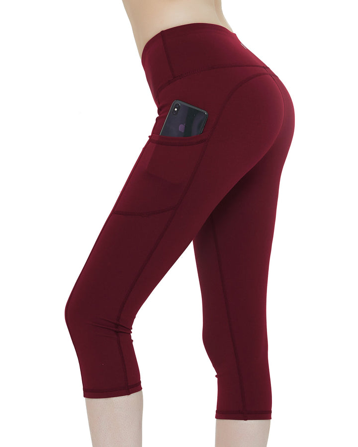 CAMBIVO Capri Leggings Women's 3/4 Length with Pocket (WS) - Cambivo