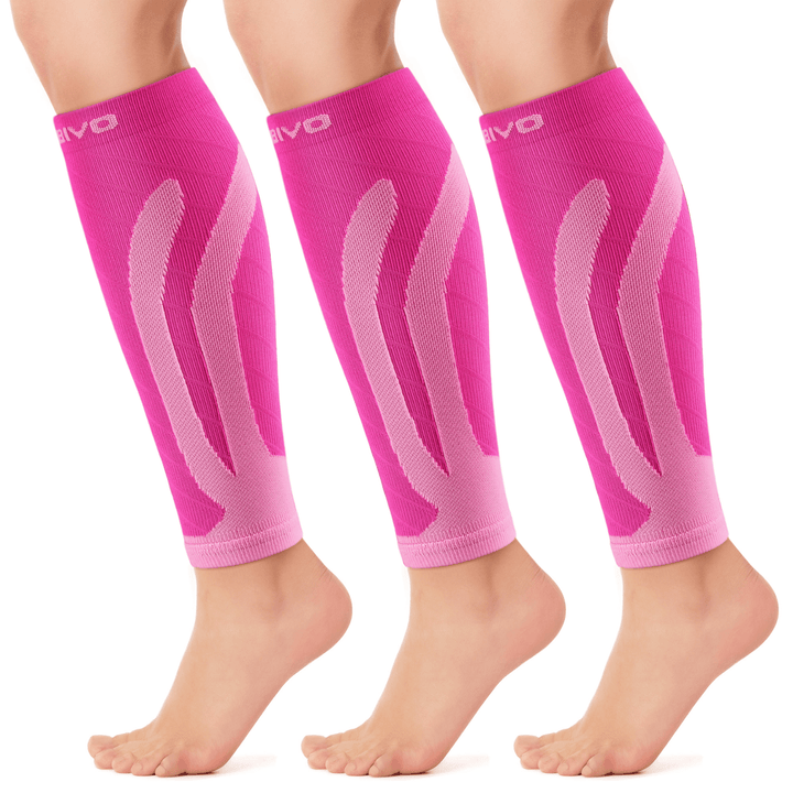 Cambivo Compression Calf Sleeves for Workout (3 Pairs) - Cambivo