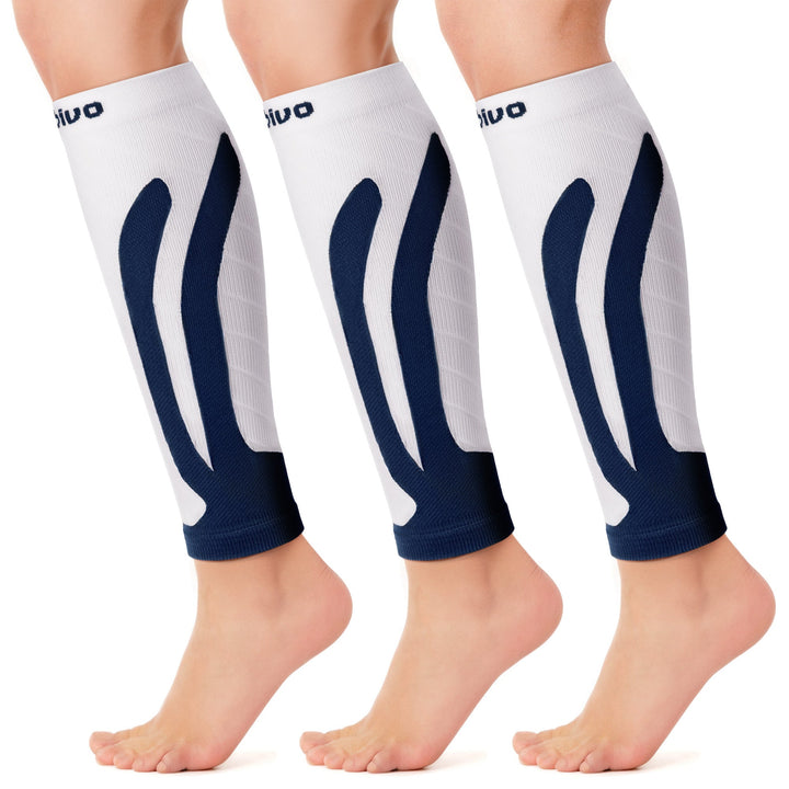Cambivo Compression Calf Sleeves for Workout (3 Pairs) - Cambivo