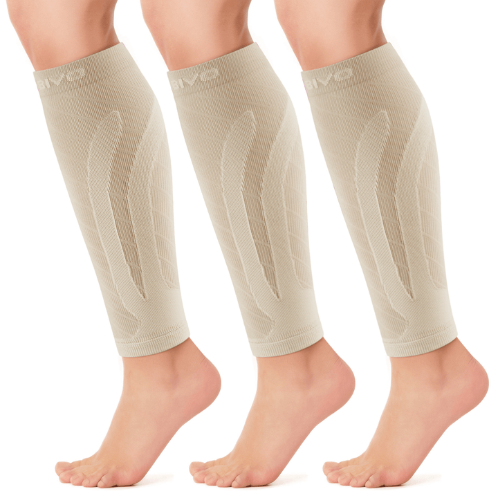 Cambivo Compression Calf Sleeves for Workout (3 Pairs) - Cambivo