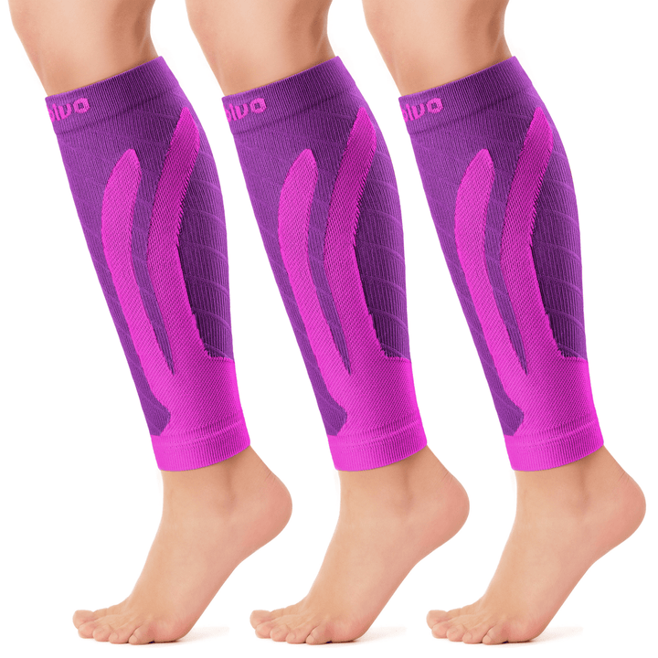 Cambivo Compression Calf Sleeves for Workout (3 Pairs) - Cambivo
