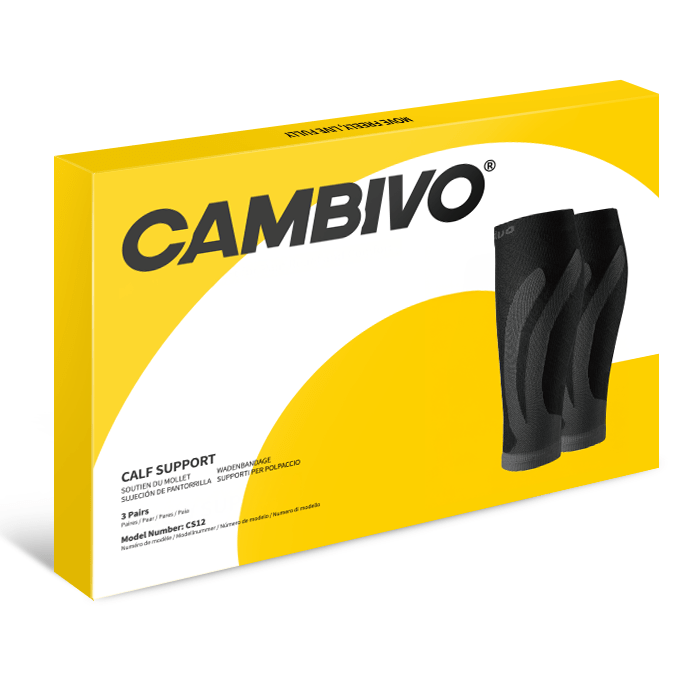 Cambivo Compression Calf Sleeves for Workout (3 Pairs) - Cambivo