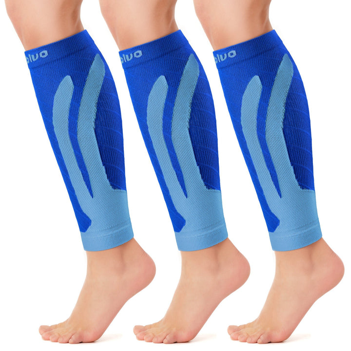Cambivo Compression Calf Sleeves for Workout (3 Pairs) - Cambivo