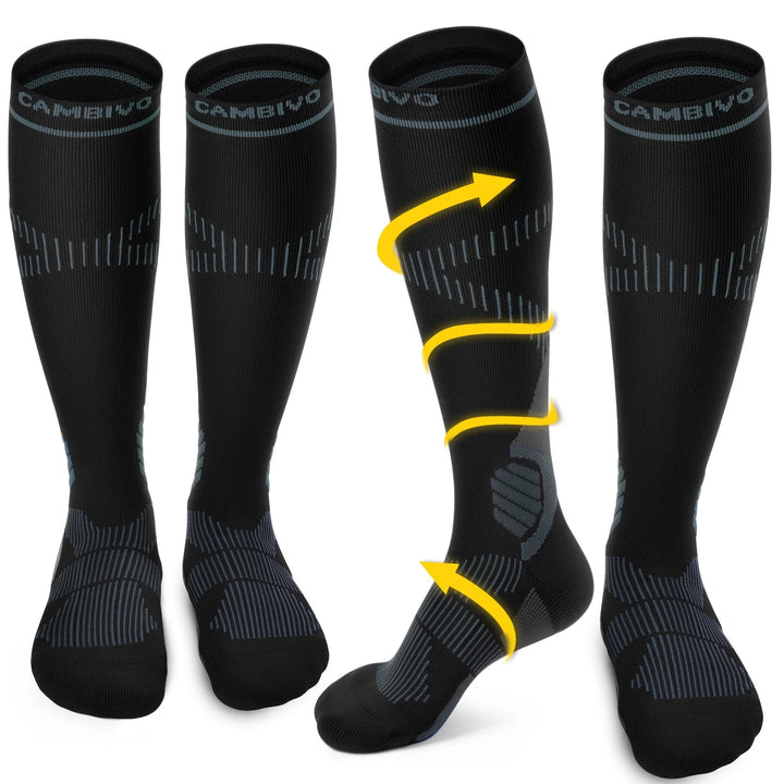 CAMBIVO Compression Socks Knee - High Support Stockings for Running - WM - Cambivo