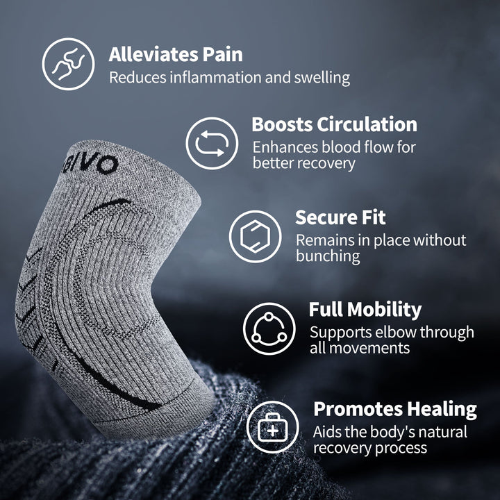 CAMBIVO Elbow Compression Sleeve for Tendonitis - Cambivo