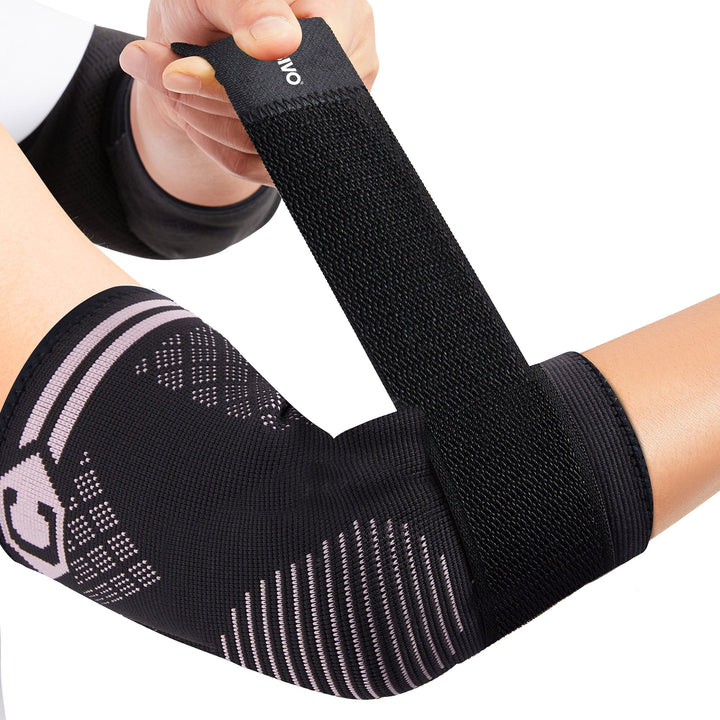 CAMBIVO Elbow Compression Sleeve with Removable Strap & Gel Pad - Cambivo