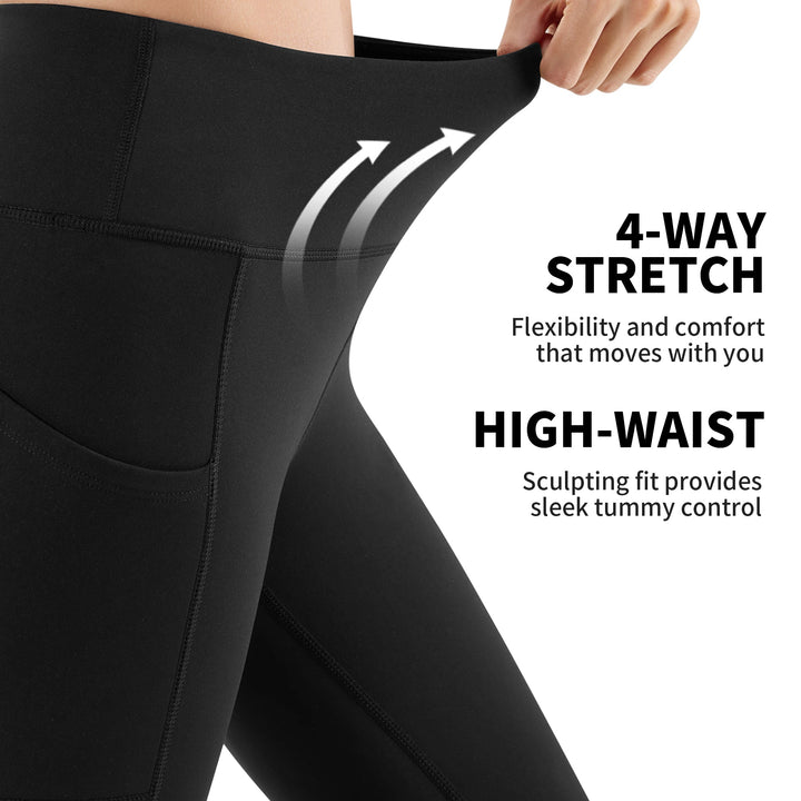 CAMBIVO Fleece Lined Leggings for Women - WM - Cambivo