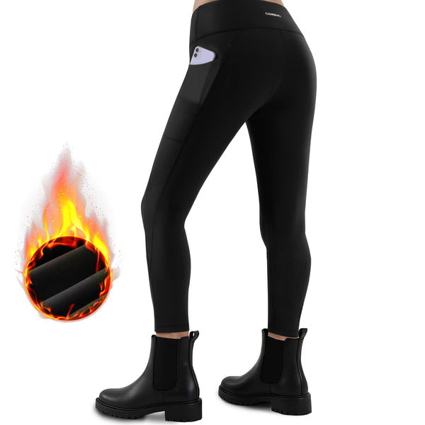 CAMBIVO Fleece Lined Leggings for Women - WM - Cambivo