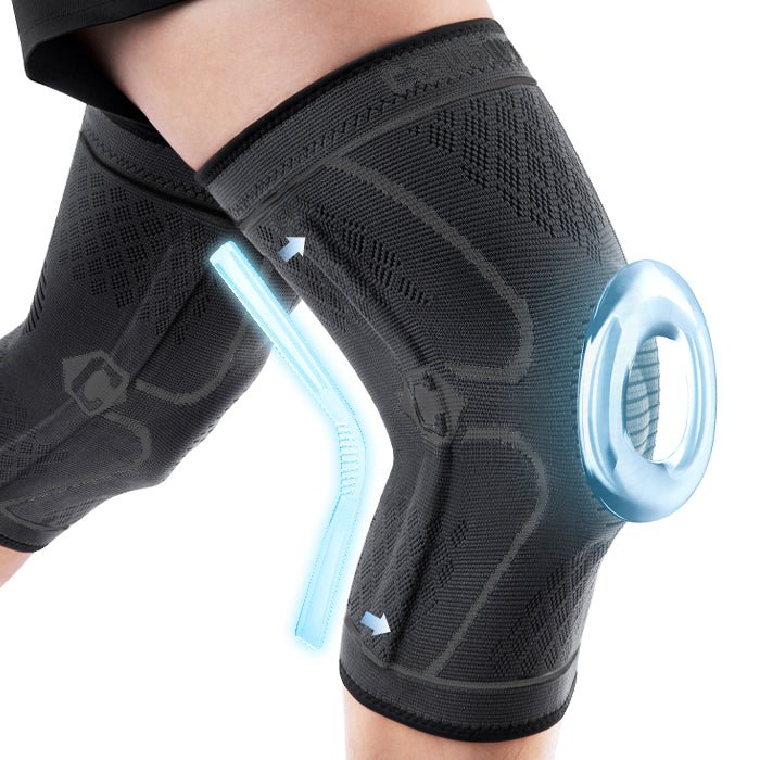 CAMBIVO Knee Brace with Side Stabilizers & Patella Pad for Knee Pain Relief - Cambivo