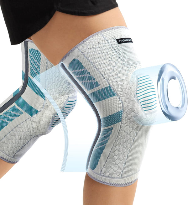 CAMBIVO Knee Braces with PMMA Side Stabilizers and Patella Knee Pads for Meniscus Tear - Cambivo