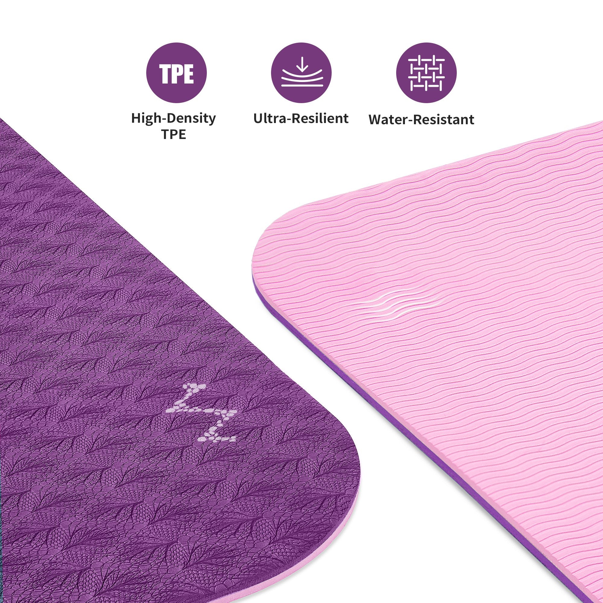 Large Yoga Mat for Home & Outdoor Yoga - CAMBIVO – Cambivo