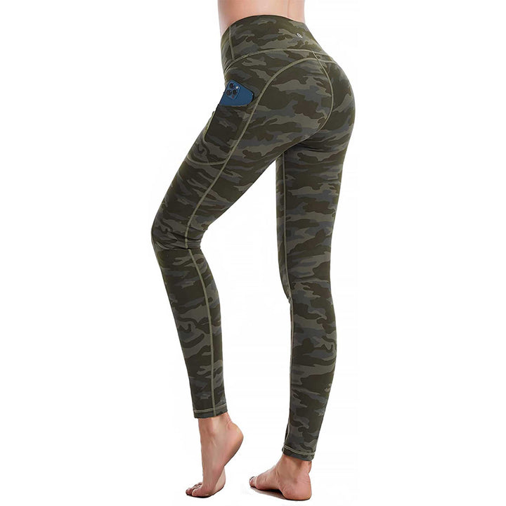 CAMBIVO Non - See - Through Tight Yoga Pants for Women, Workout Leggings with Pockets - Cambivo