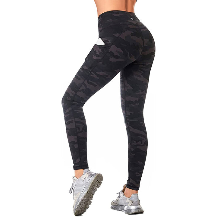 CAMBIVO Non - See - Through Tight Yoga Pants for Women, Workout Leggings with Pockets - Cambivo