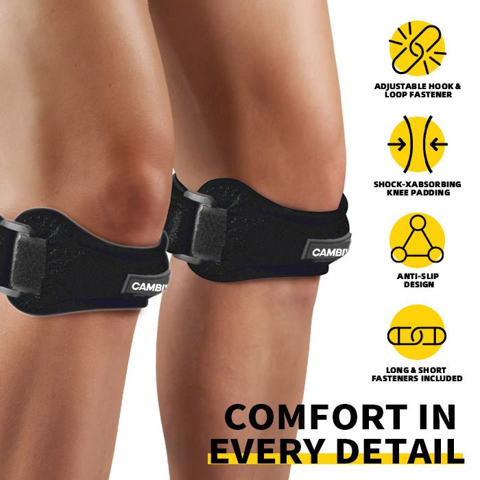 CAMBIVO Patellar Tendon Strap Knee Brace for Running and Hiking - Cambivo