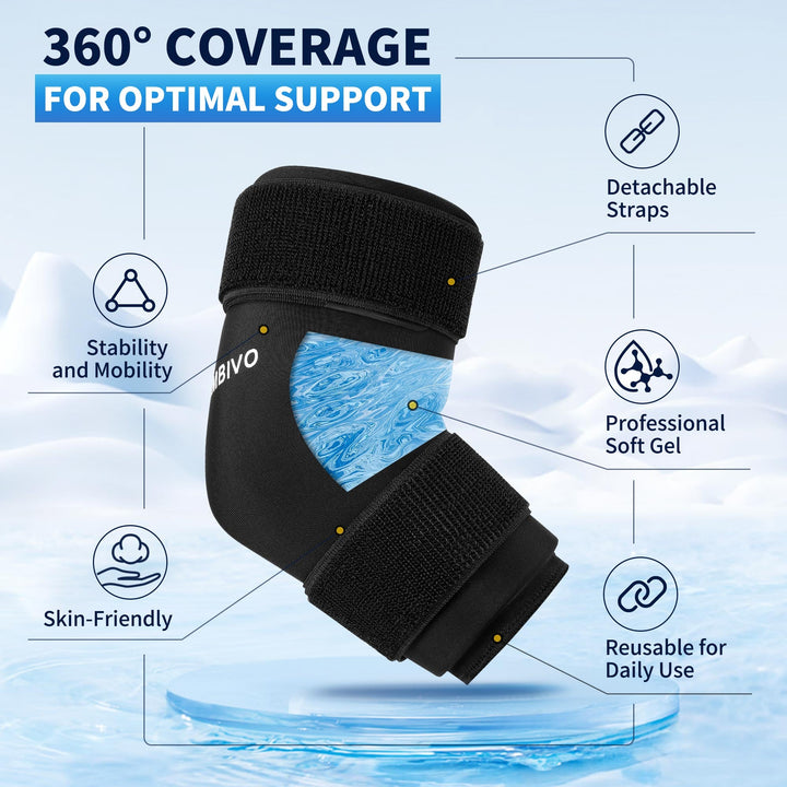 CAMBIVO Reusable Gel Cold Therapy Elbow Brace - Cambivo