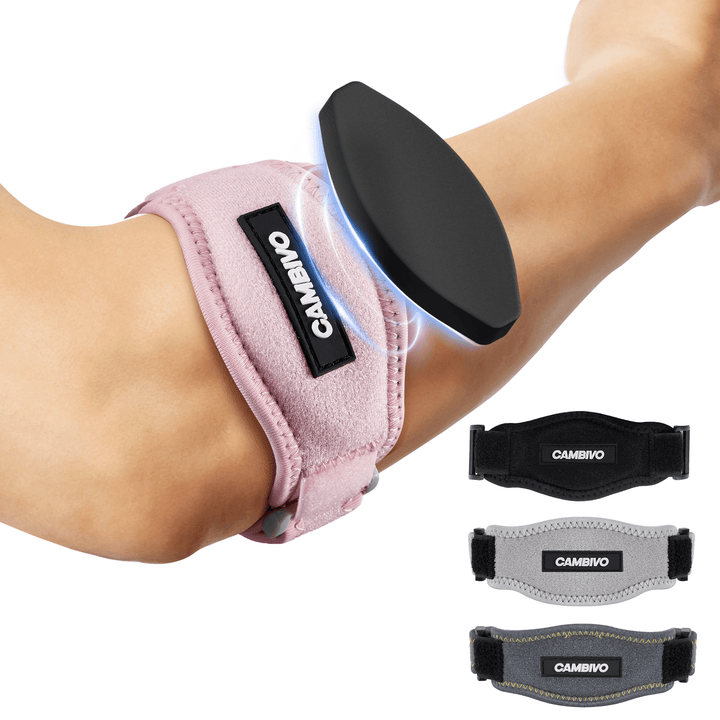 CAMBIVO Tennis Elbow Brace with Compression Pad for Golfers - Cambivo