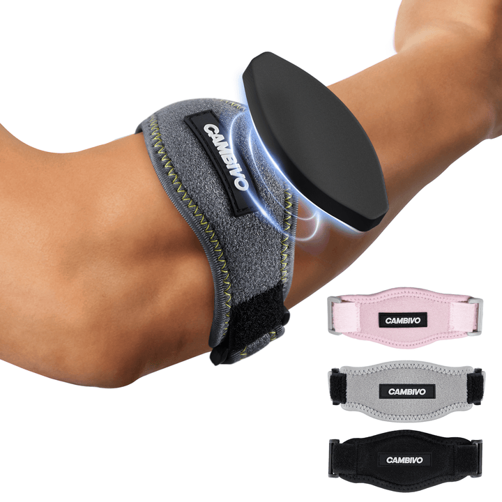 CAMBIVO Tennis Elbow Brace with Compression Pad for Golfers - Cambivo