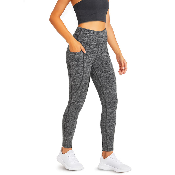 CAMBIVO Women's High Waisted Breathable Yoga Leggings with Two Pockets (WS) - Cambivo