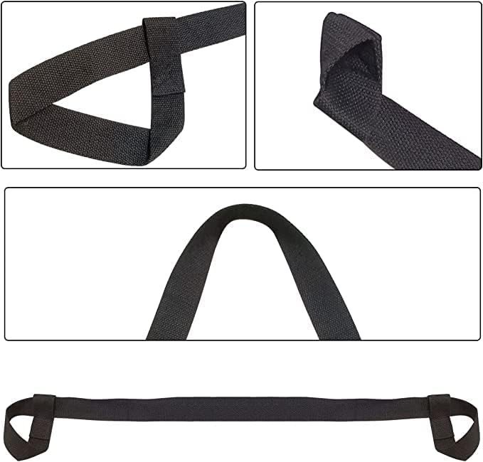 CAMBIVO Yoga Strap Sling for Stretching 6 ft Anti - Slip Band with Adjustable Metal D - Ring Buckle - Cambivo