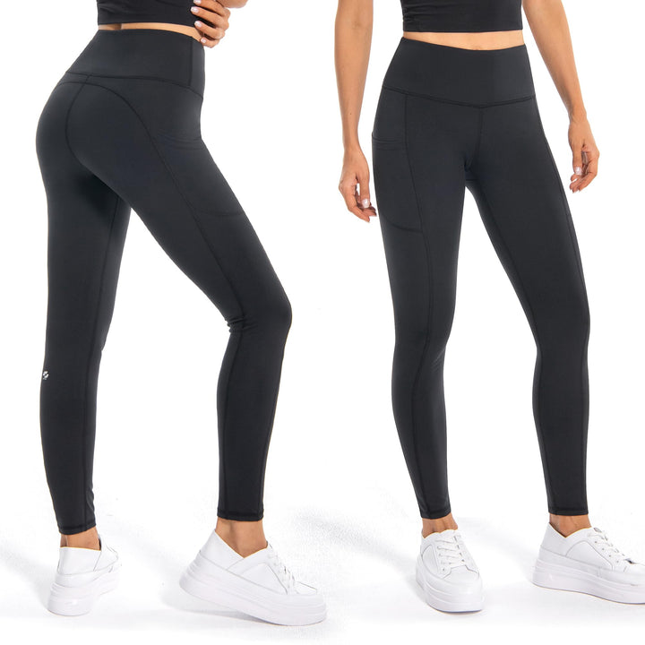 Leggings for Women with High Waist, Yoga Pants with Waistband Pocket for Women - Cambivo