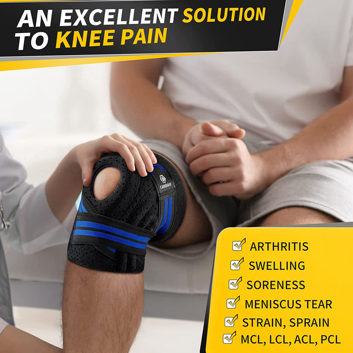 CAMBIVO Adjustable Knee Braces for Knee Pain with Side Stabilizers for Women and men Benefits
