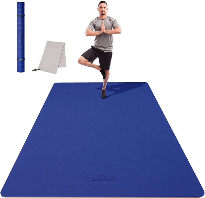 CAMBIVO Large Yoga Mat, Extra Thick Workout Mats for India