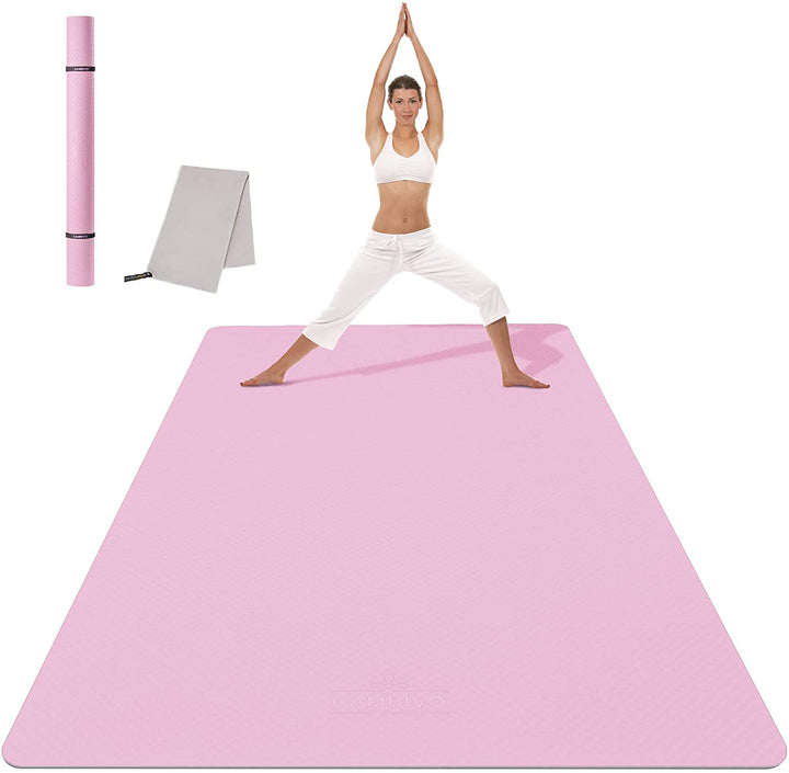 Large Yoga Mat - 2 x Larger than Standard-sized Yoga Mat – Cambivo