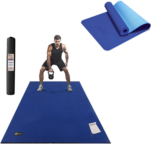 CAMBIVO Non Slip Large Exercise Mat for Home Gym, Eco Friendly Yoga Mat