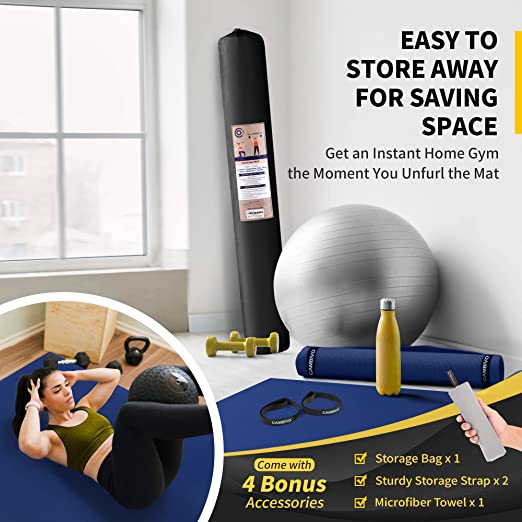 Large Non Slip Exercise Mat Package