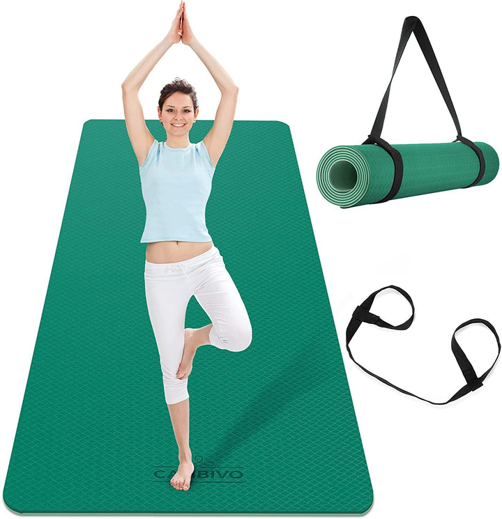 Beautiful Flower With Green Background Extra Thick Yoga Mat - Eco Friendly  Non-Slip Exercise & Fitness Mat Workout Mat for All Type of Yoga, Pilates