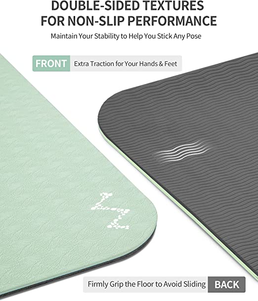 Non Slip TPE Yoga Mat Double Sided - Cambivo